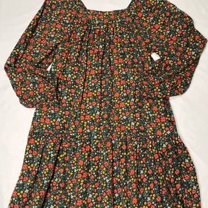 Girl's Long Sleeve Woven Dress with Pockets 😊 Cat & Jack Small 6/6X